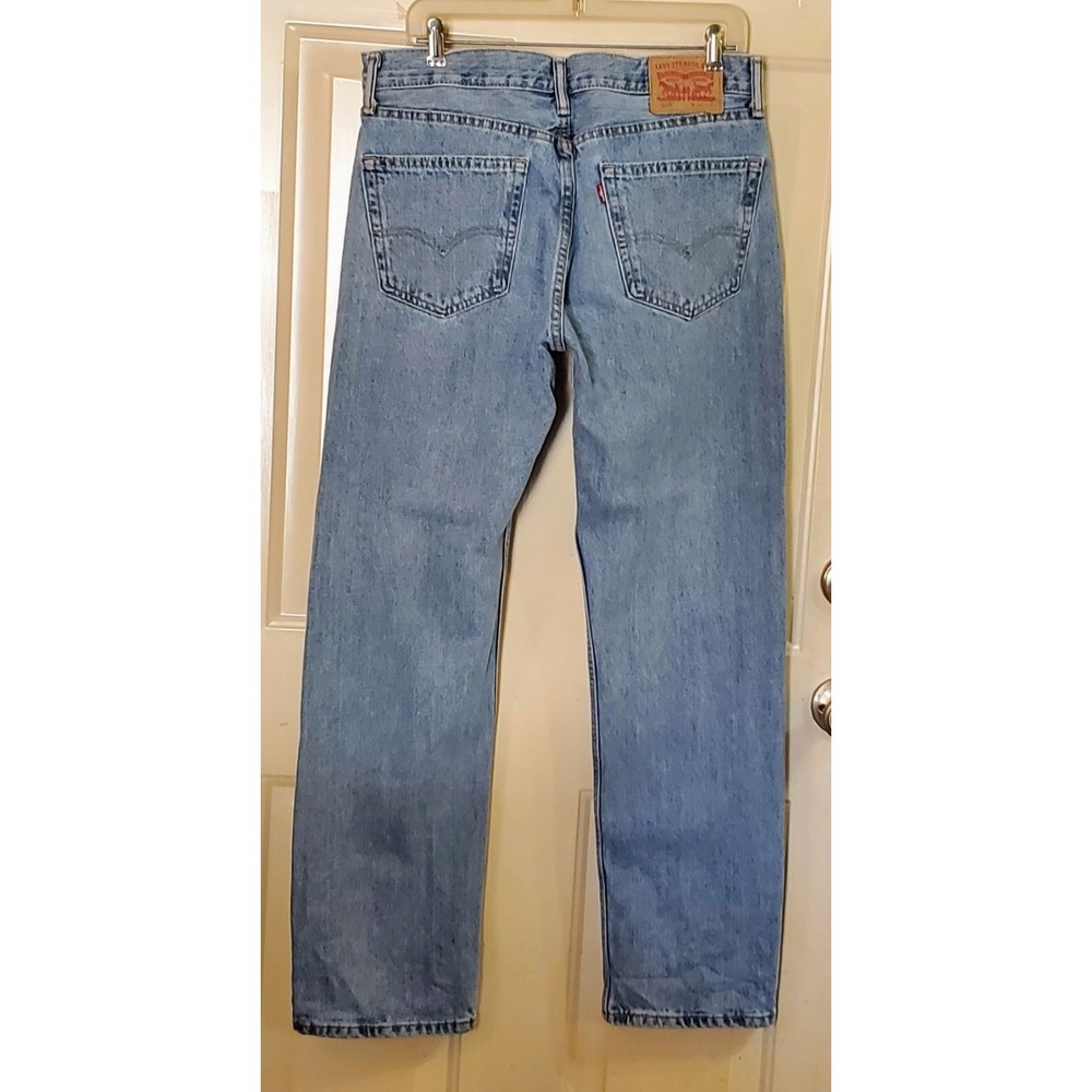Vtg Levi's 505 Jeans Men's 34x32 Straight Retro Denim History Printed Pocket Tag - Picture 4 of 14